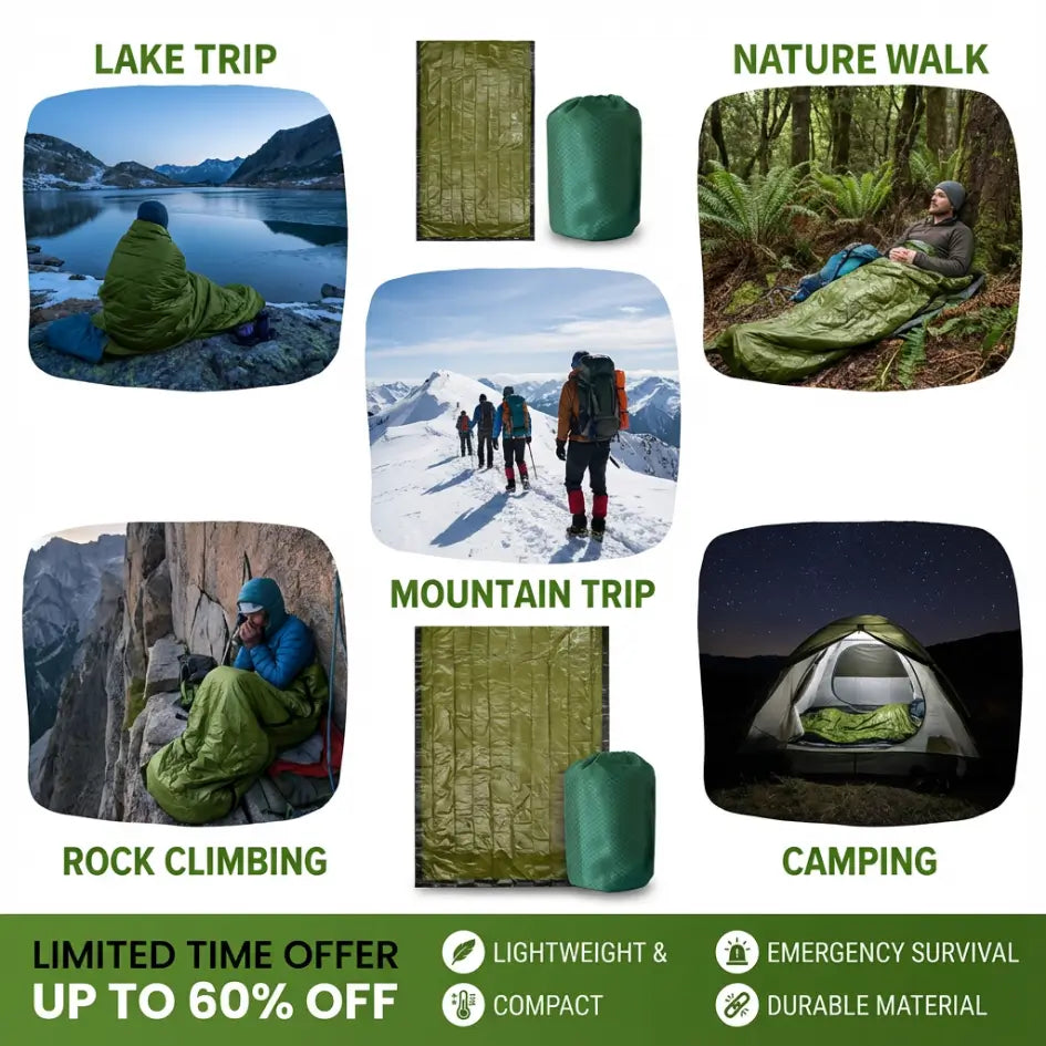 Terra Shell Mat TerraShell Emergency Sleeping Bag | Thermal Survival Blanket ...
