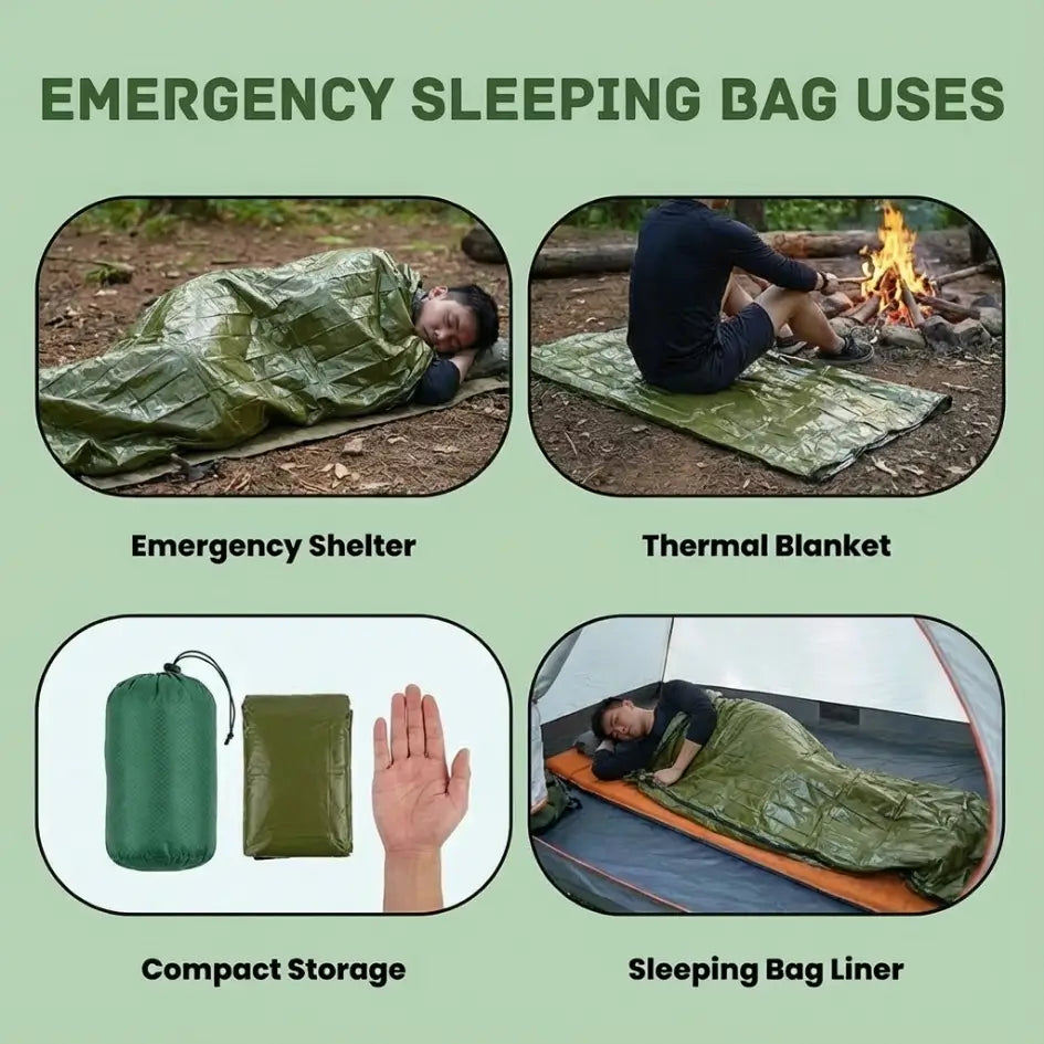 TerraShell Emergency Sleeping Bag | Thermal Survival Blanket