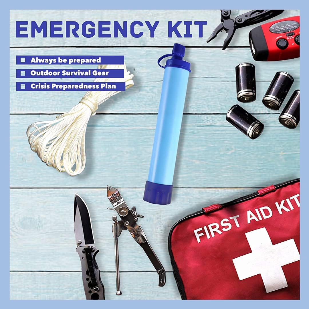 TerraPore Emergency Water Filter Straw | Survival Filtration