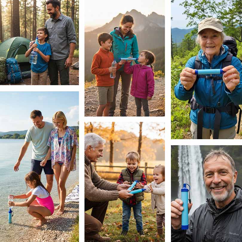 TerraPore Emergency Water Filter Straw | Survival Filtration