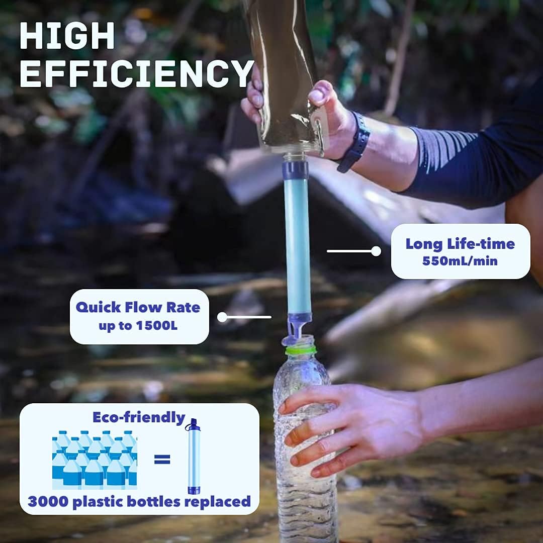 TerraPore Emergency Water Filter Straw | Survival Filtration